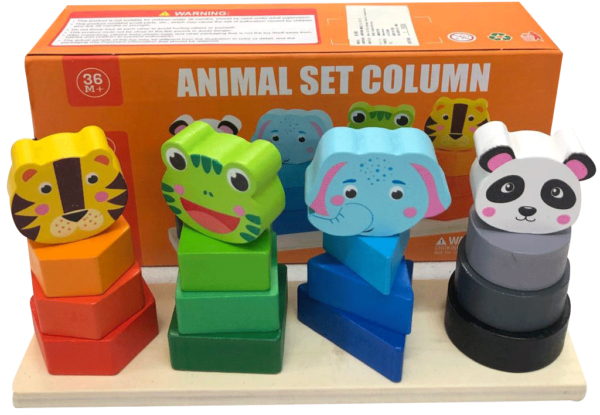 ANIMAL SET COLUMN - Lojë edukative për fëmijë